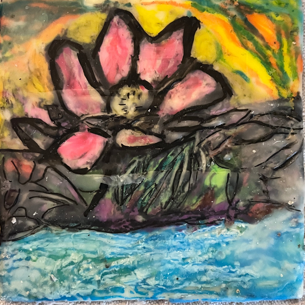 5 x 5 Square EA Pink Lotus EA 10026